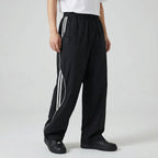 Pantalon de survêtement pour homme à jambes larges et coupe décontractée