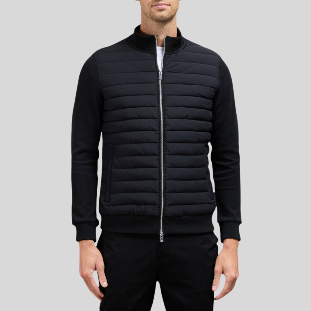 Veste matelassée hybride zippée pour homme