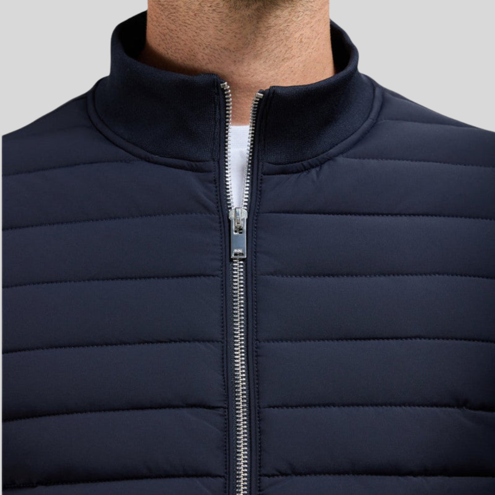 Veste matelassée hybride zippée pour homme