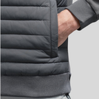 Men's Quilted Hybrid Zip-Up Jacket