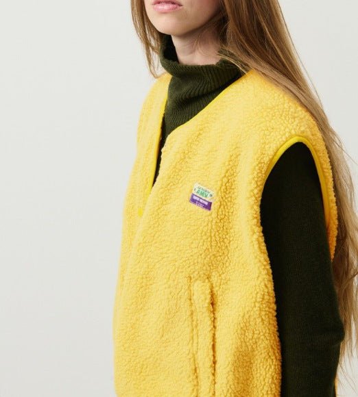 Women's Sherpa Fleece Button Vest