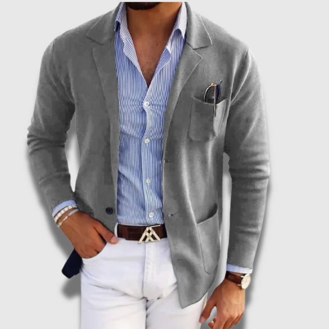 Veste blazer ajustée chic et décontractée pour homme