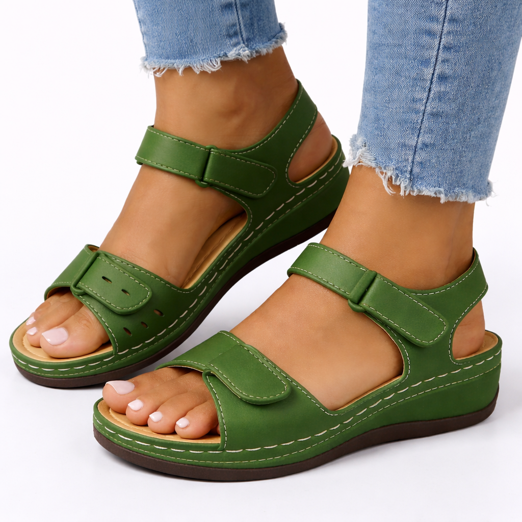 Women's Orthopaedic Comfort Sandals with Adjustable Double Straps for Summer