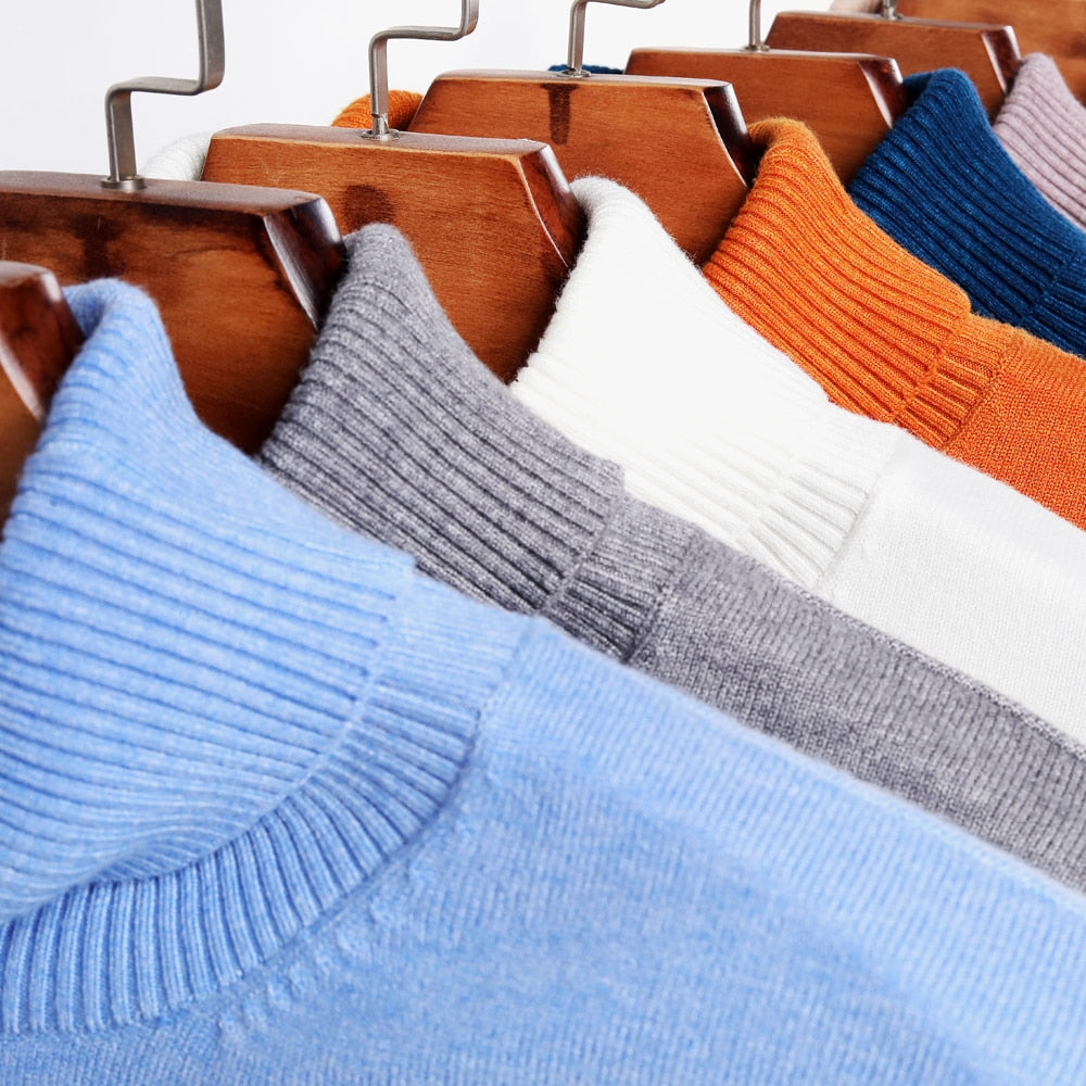 Men’s Roll Neck Knitted Jumper