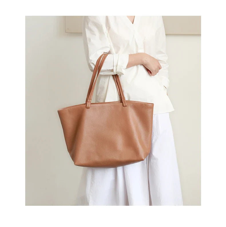 Women's Tote Bag in PU Leather for Autumn Work & Everyday Use