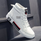 Męskie casualowe sneakersy za kostkę na sznurówki