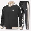 Ensemble de survêtement pour homme à rayures contrastantes
