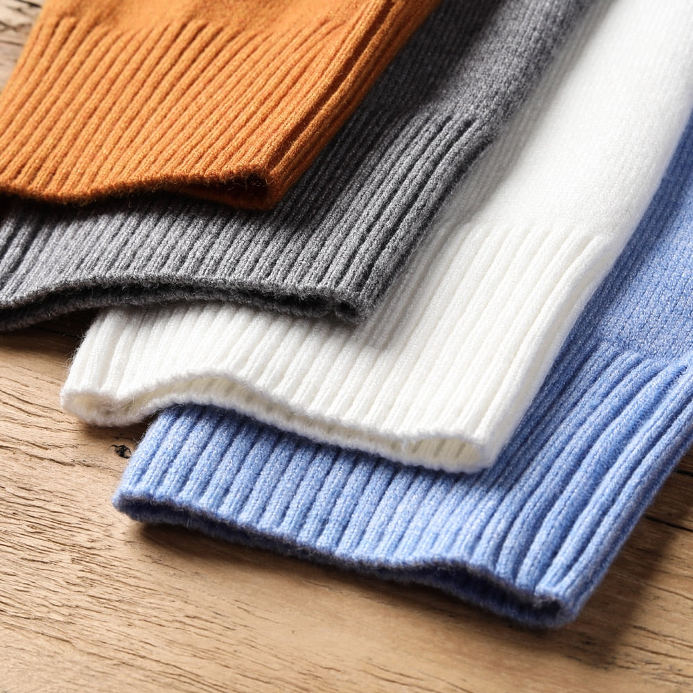 Men’s Roll Neck Knitted Jumper