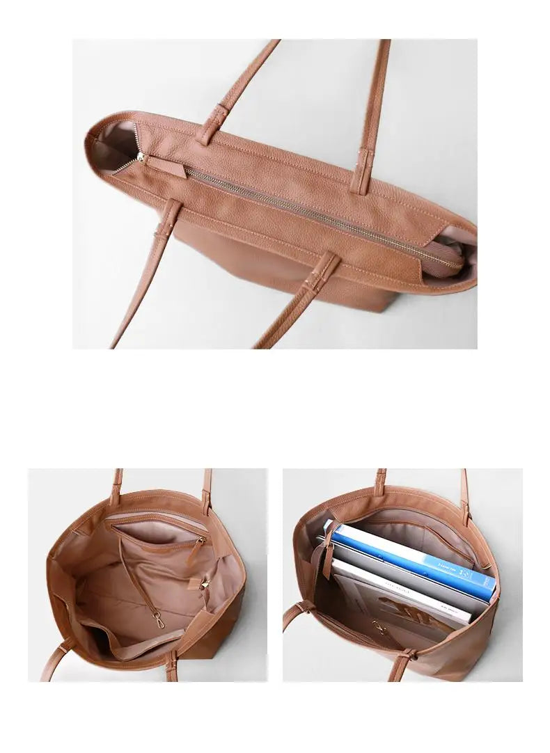 Women's Tote Bag in PU Leather for Autumn Work & Everyday Use