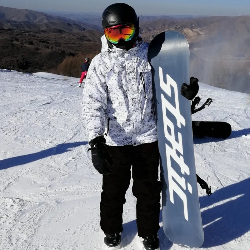 Men's Waterproof Ski Jacket and Snow Pants Set