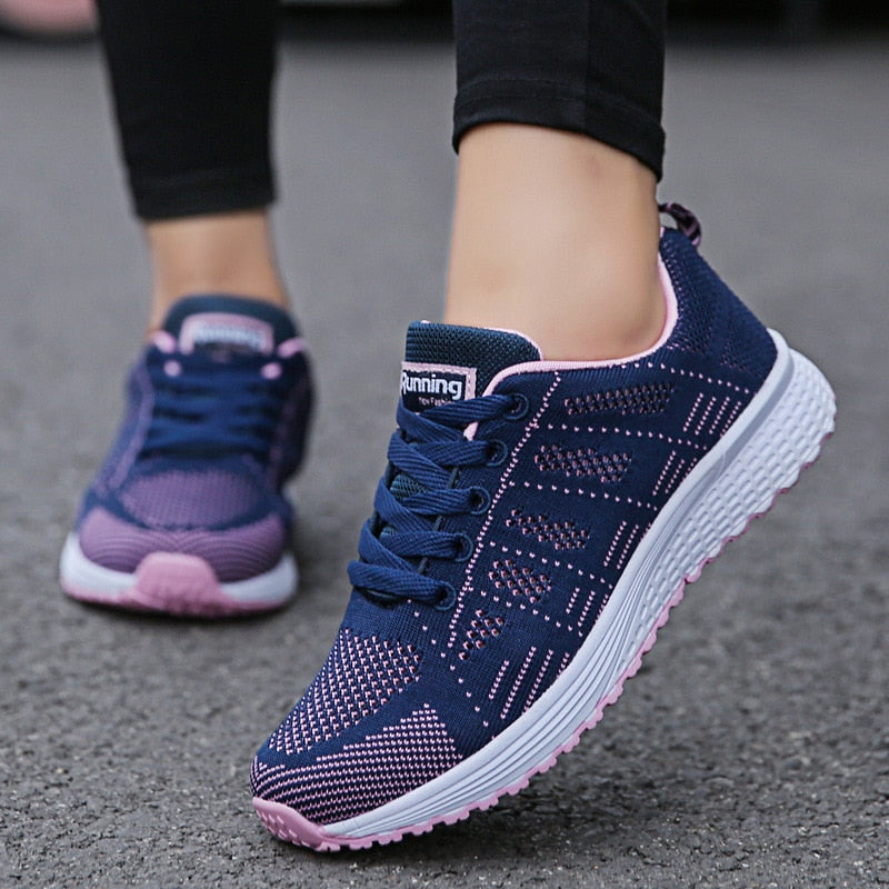 Baskets de marche tricotées légères pour femme