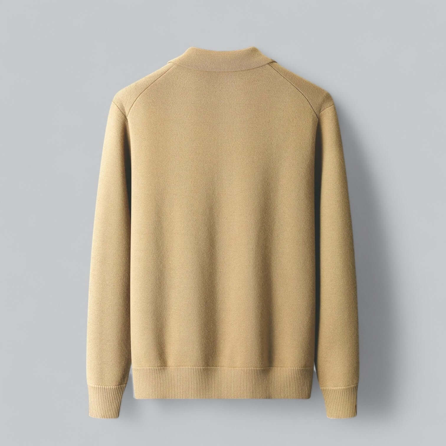 Cardigan en maille à col boutonné pour homme