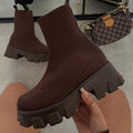 Women’s Chunky Sole Sock Ankle Boots