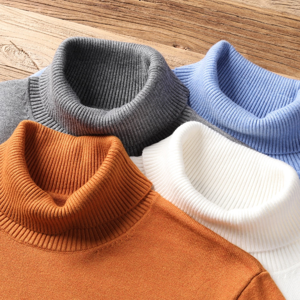 Men’s Roll Neck Knitted Jumper