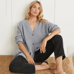 Women's Relaxed Knit Button Cardigan