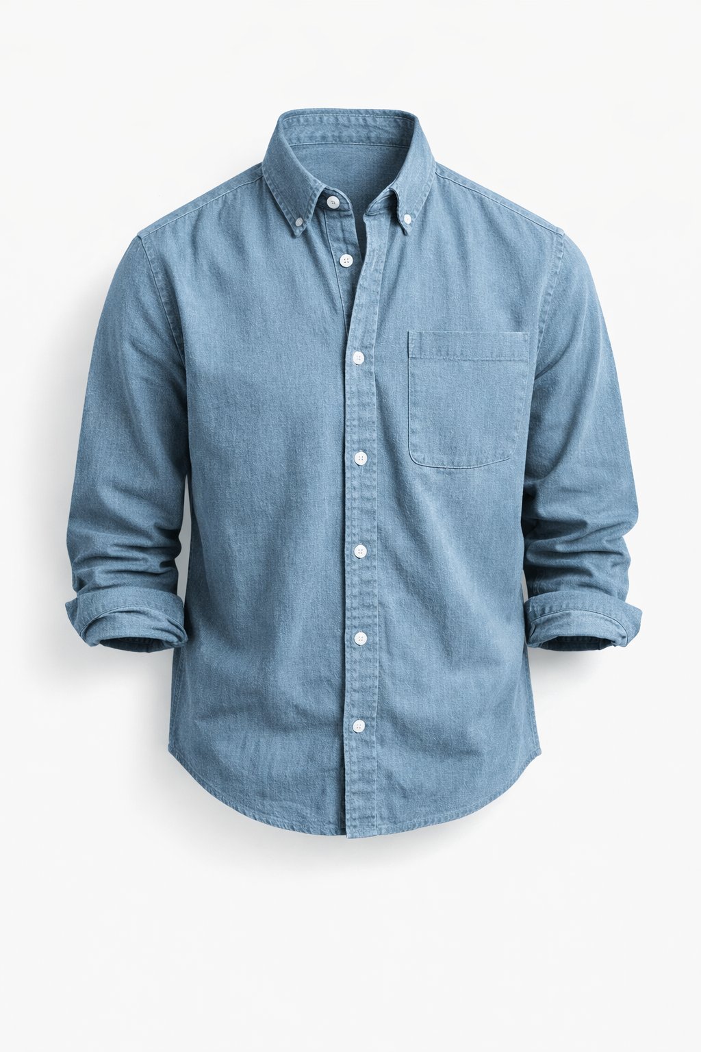 Men's Cotton Linen Button-Down Shirt for Summer Smart Casual Wear