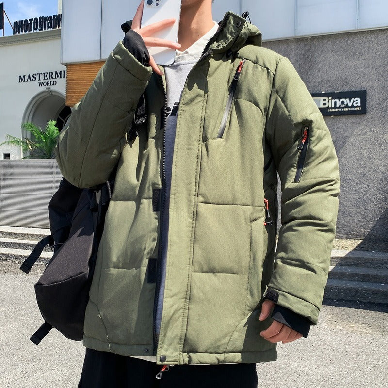 Ensemble veste et pantalon de ski isolants pour homme | combinaison d’hiver à capuche
