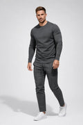 Men’s Slim Fit Crew Neck Jumper and Trouser Set