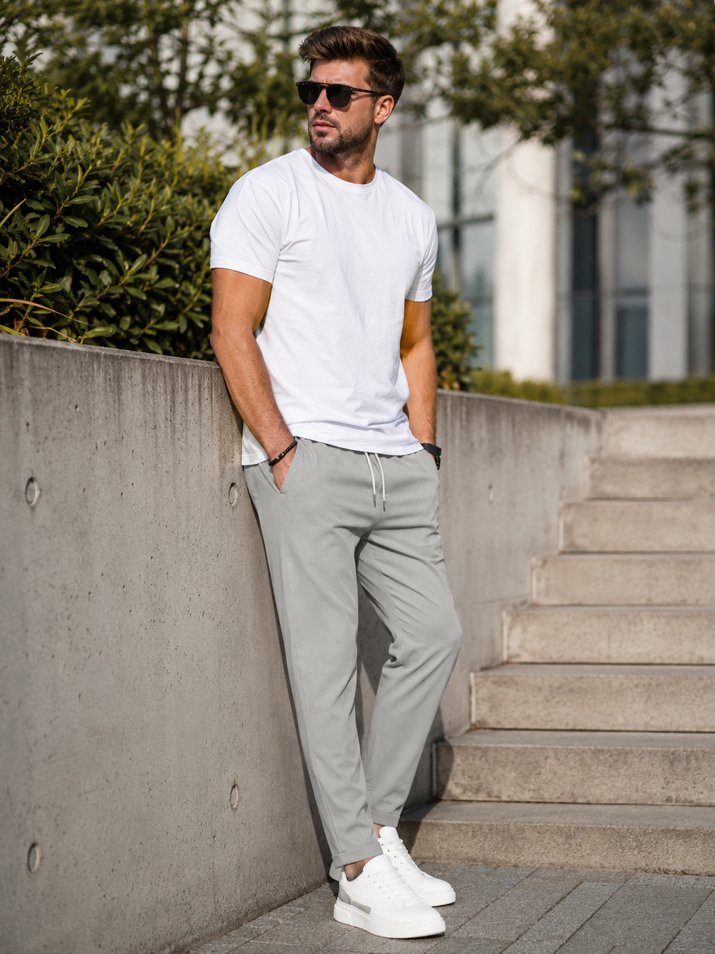 Men's Stretch Tapered Trousers