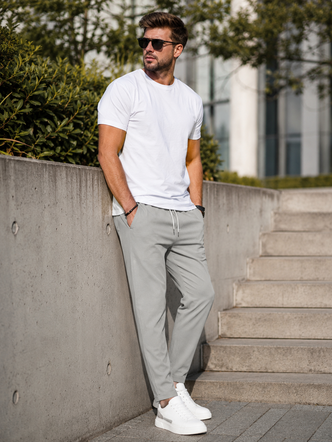 Men's Stretch Tapered Trousers