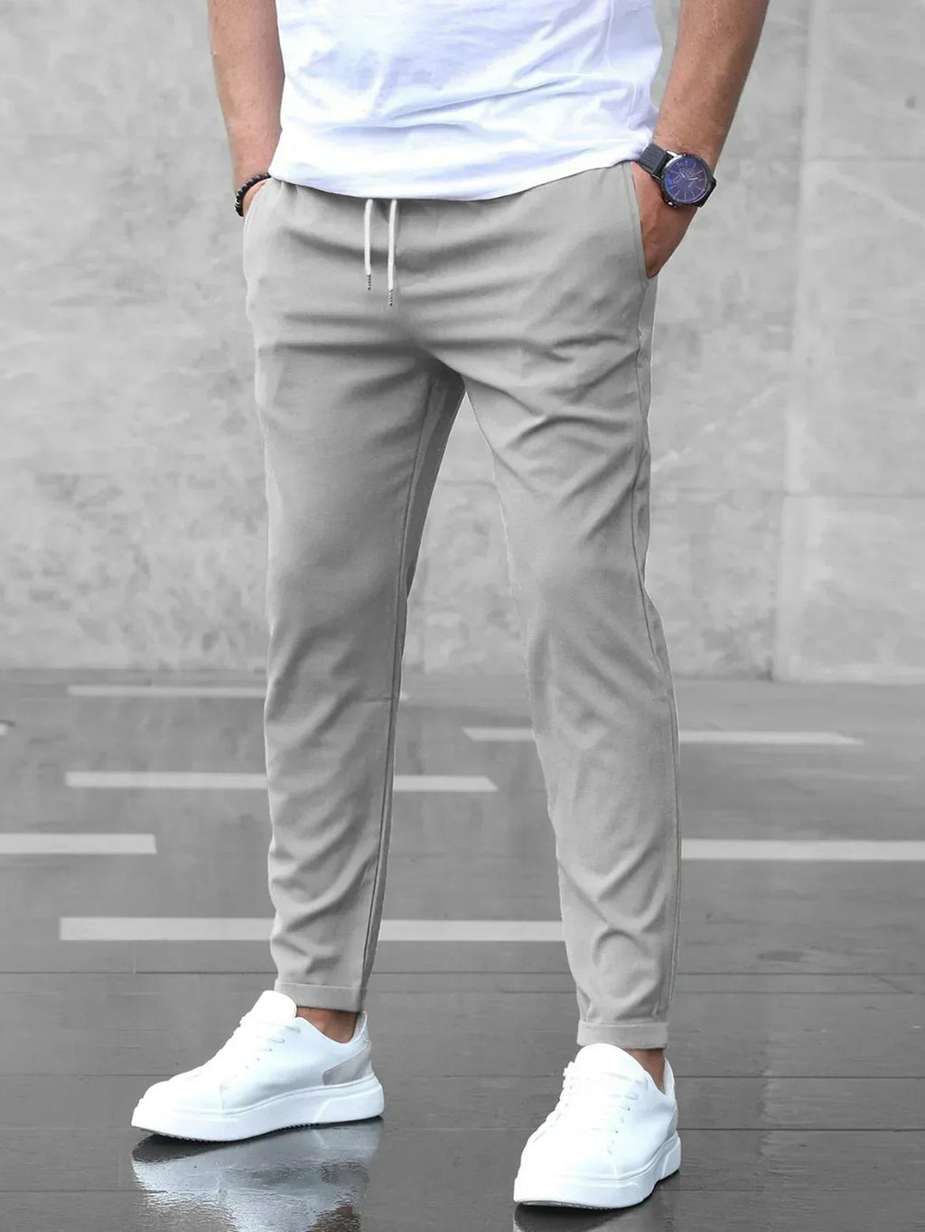 Men's Stretch Tapered Trousers