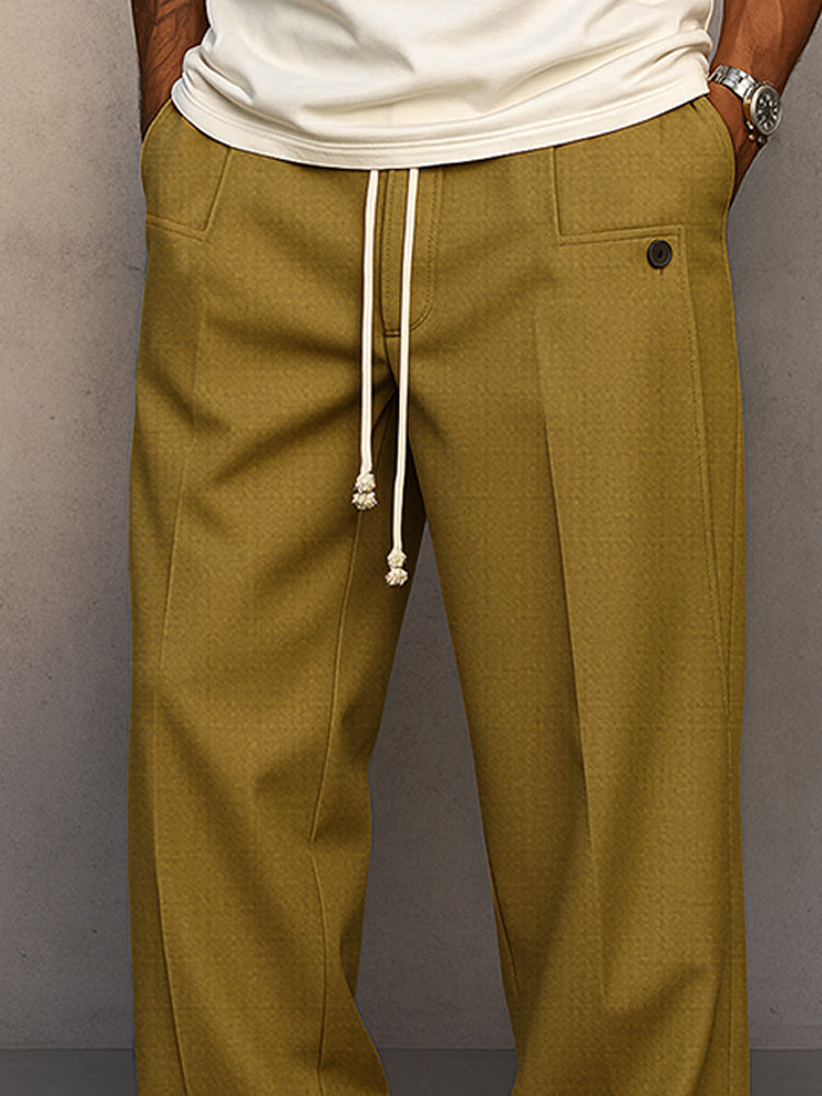 Men's Relaxed Fit Drawstring Trousers