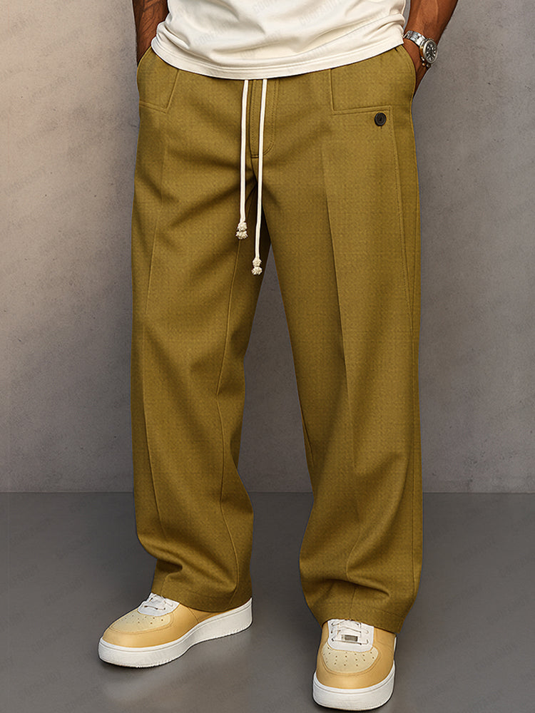Men's Relaxed Fit Drawstring Trousers