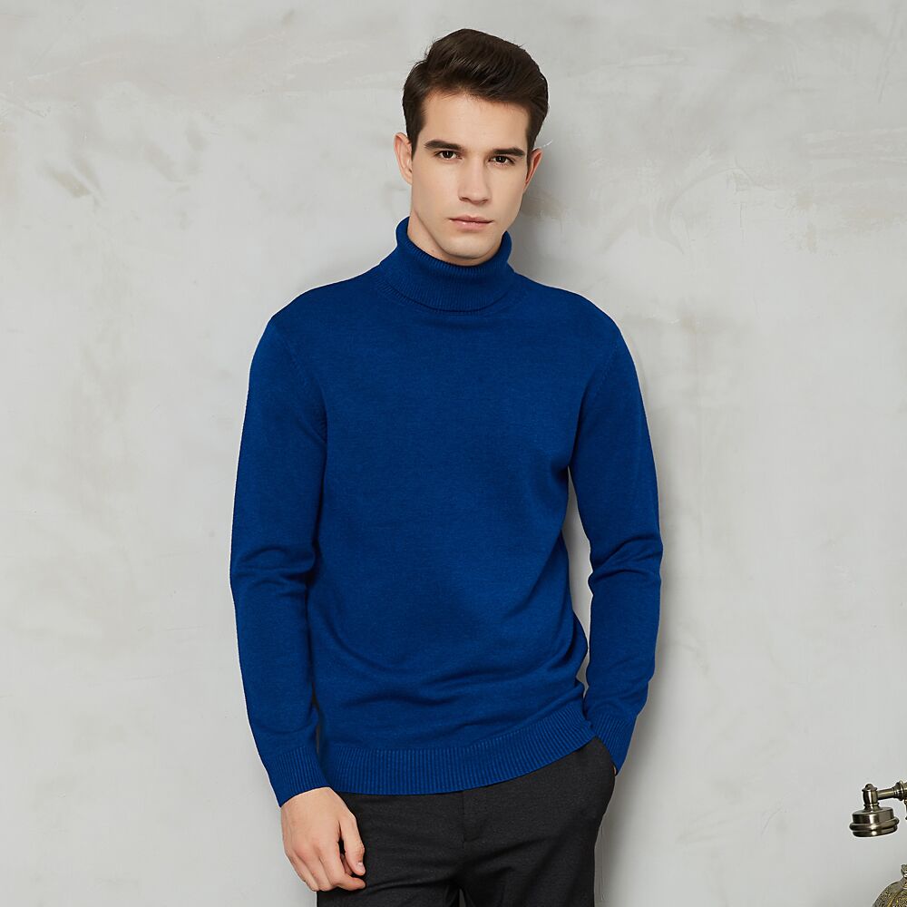 Men’s Roll Neck Knitted Jumper