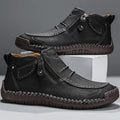 Men’s Side Zip Casual Ankle Walking Shoes
