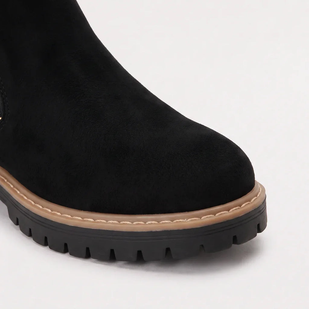 Women’s Suede-Look Zip Ankle Boots