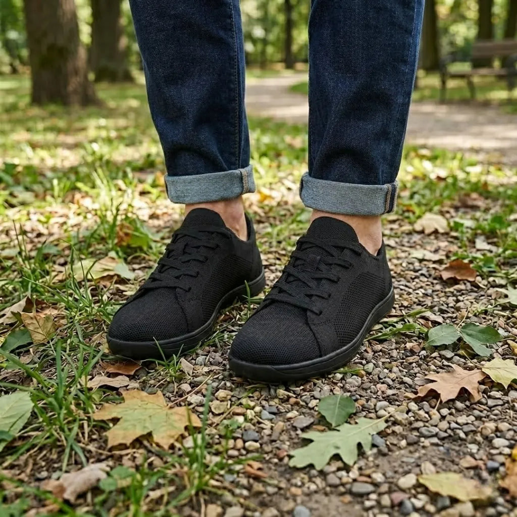 Baskets pieds nus unisexes avec tige en tricot respirant