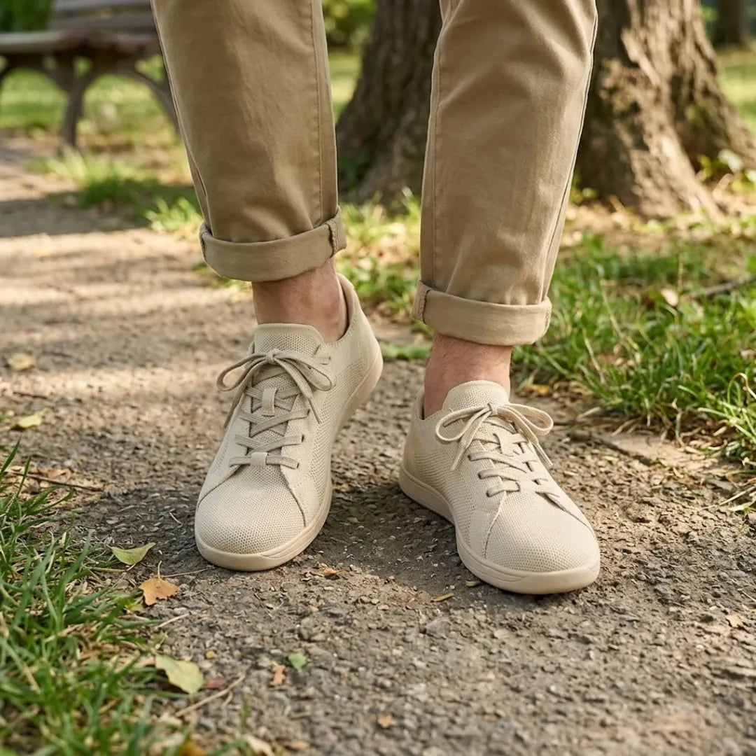 Baskets pieds nus unisexes avec tige en tricot respirant