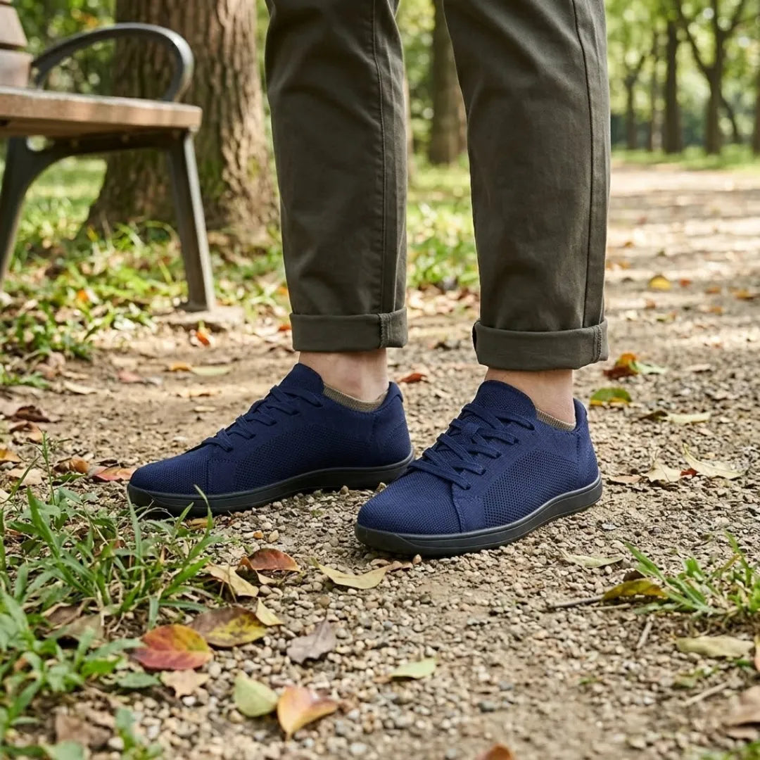 Baskets pieds nus unisexes avec tige en tricot respirant