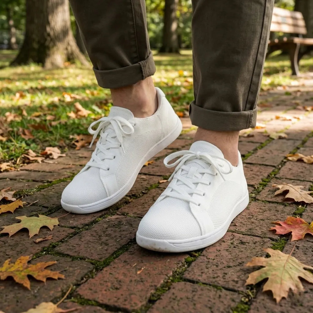 Baskets pieds nus unisexes avec tige en tricot respirant