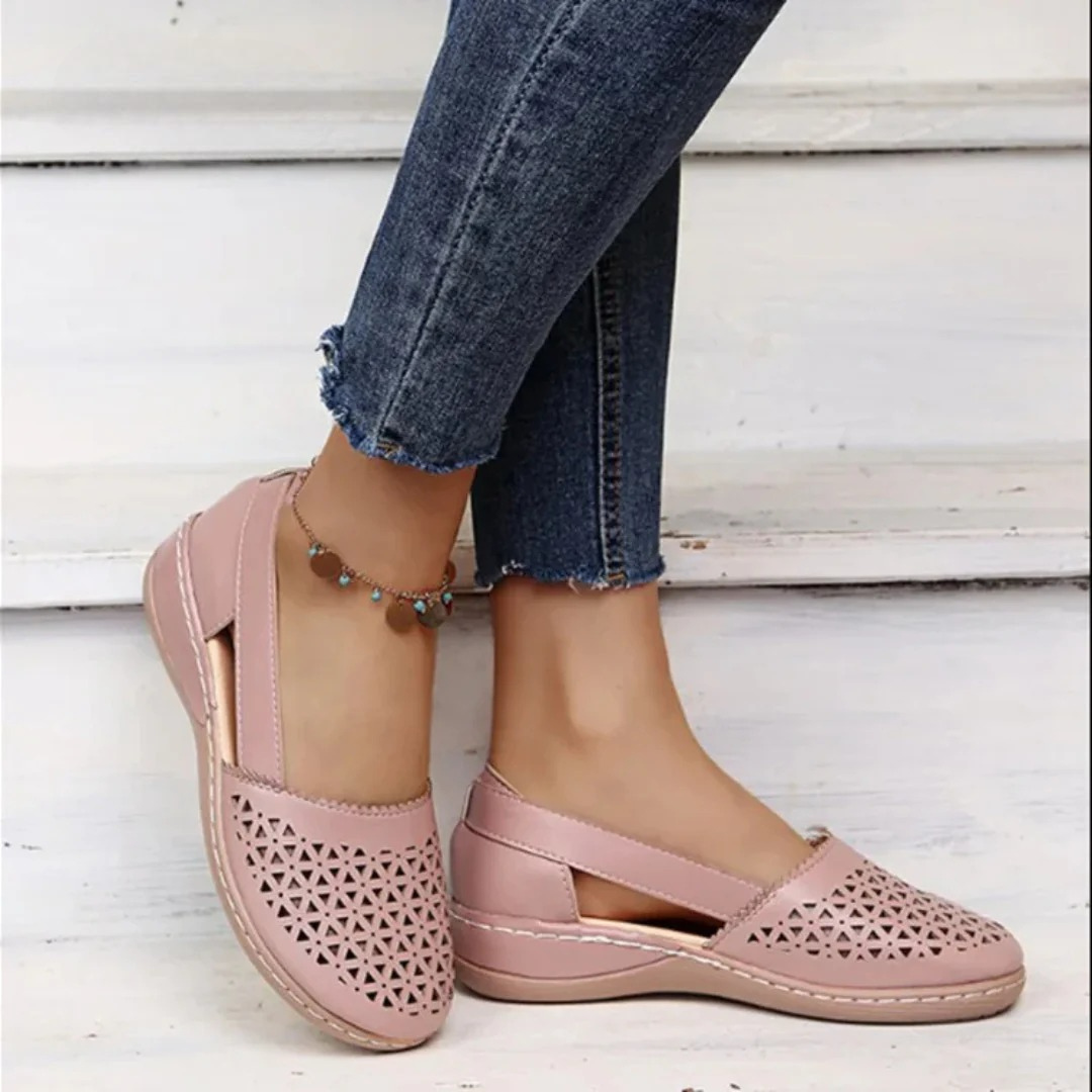 Women's Breathable Comfort Cut-Out Flats