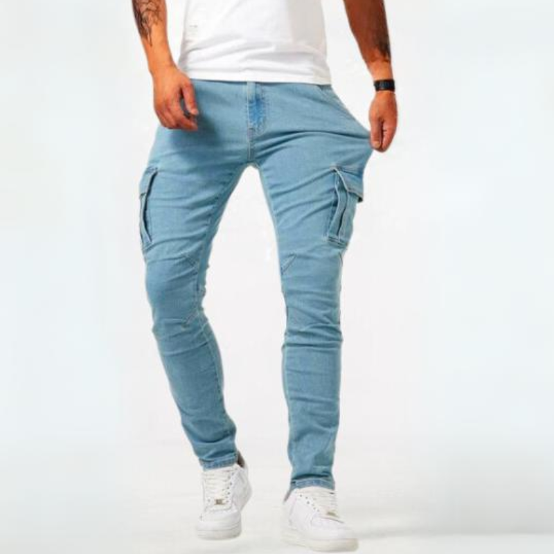 Men's Slim Fit Cargo Jeans