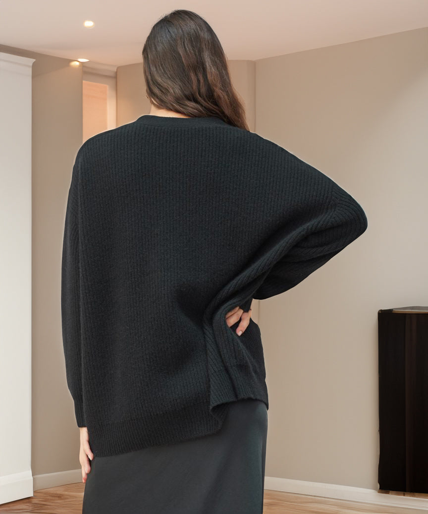 Women’s Oversized V-Neck Button Cardigan