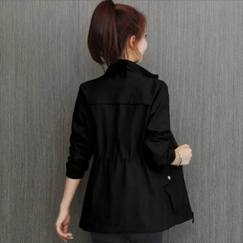Women's Cotton Lightweight Utility Jacket for Autumn