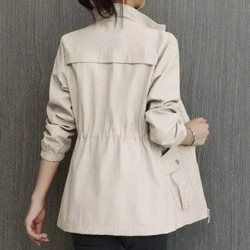 Women's Cotton Lightweight Utility Jacket for Autumn