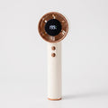 Portable Handheld Bladeless Fan with Digital Display & Rechargeable Battery