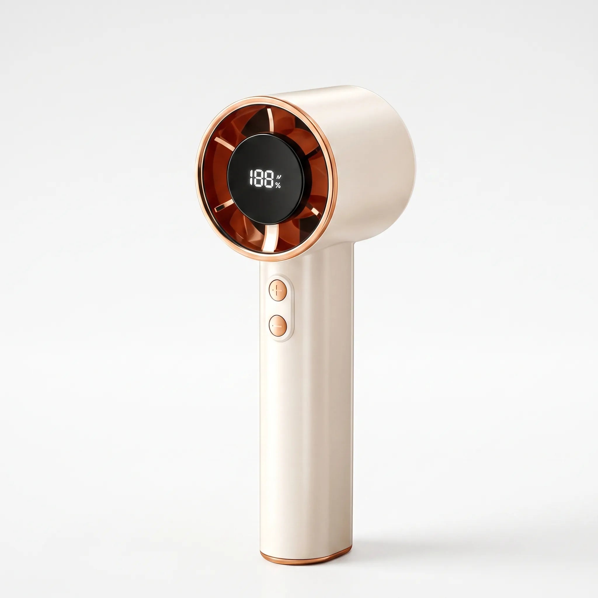 Portable Handheld Bladeless Fan with Digital Display & Rechargeable Battery