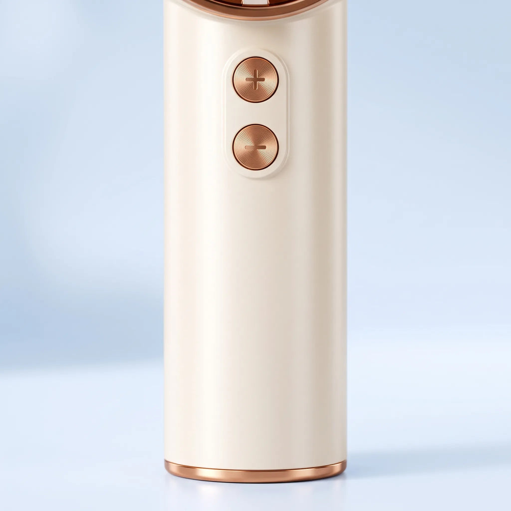 Portable Handheld Bladeless Fan with Digital Display & Rechargeable Battery
