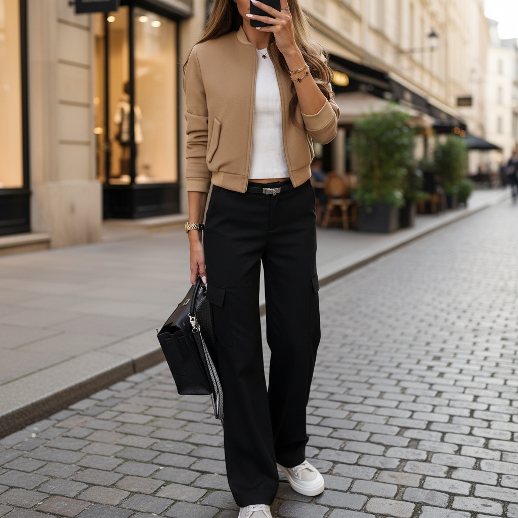 Women’s Lightweight Zip-Up Bomber Jacket