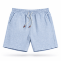 Men's Cotton Linen Drawstring Shorts for Summer Casual Wear