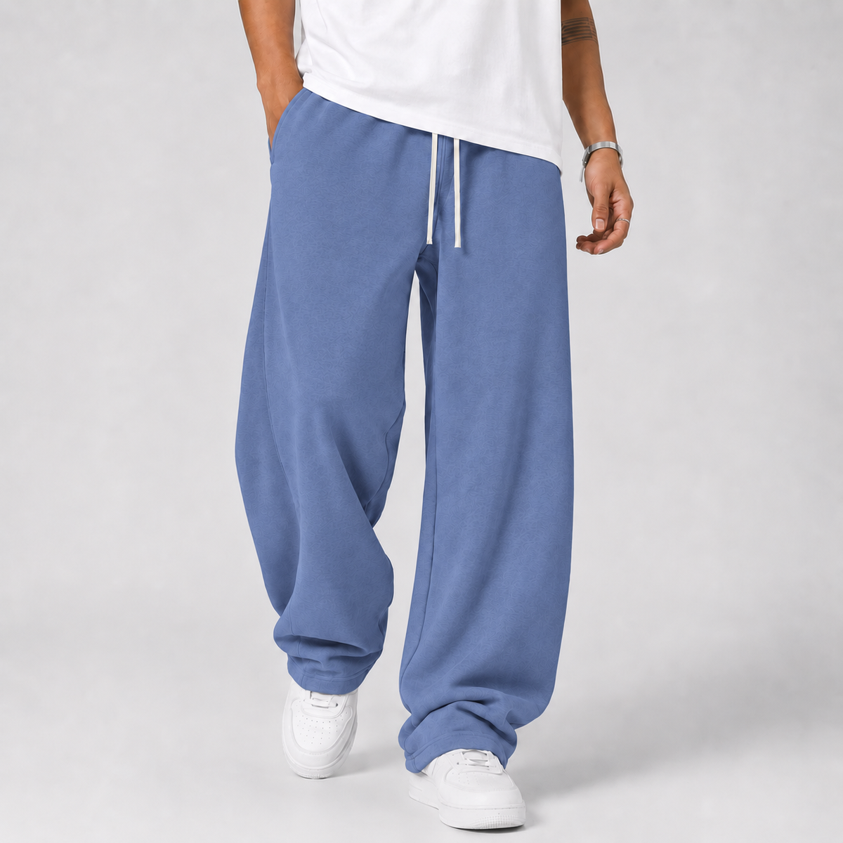 Men's Wide Leg Drawstring Joggers