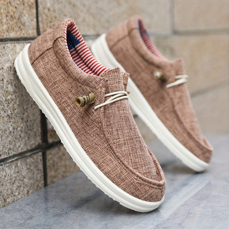 Mocassins pour homme en toile légère