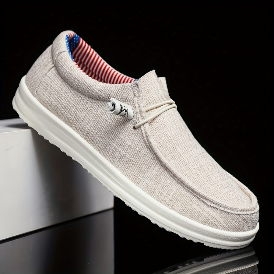 Men's Lightweight Canvas Slip-On Loafers