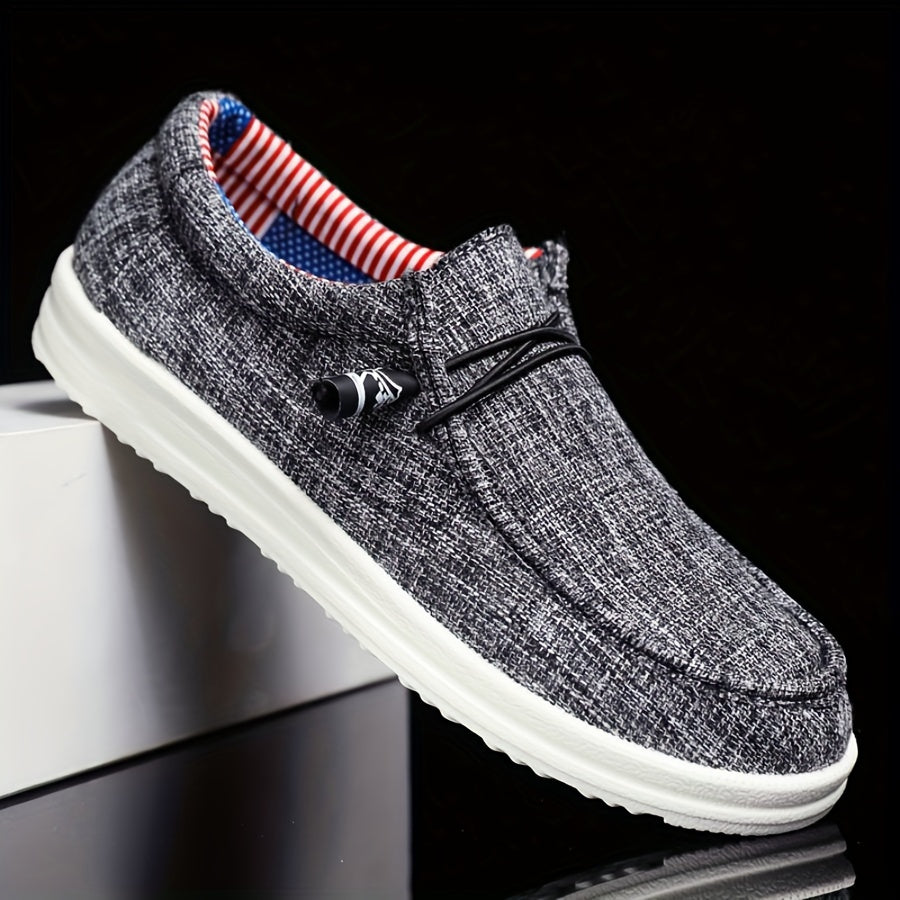Men's Lightweight Canvas Slip-On Loafers