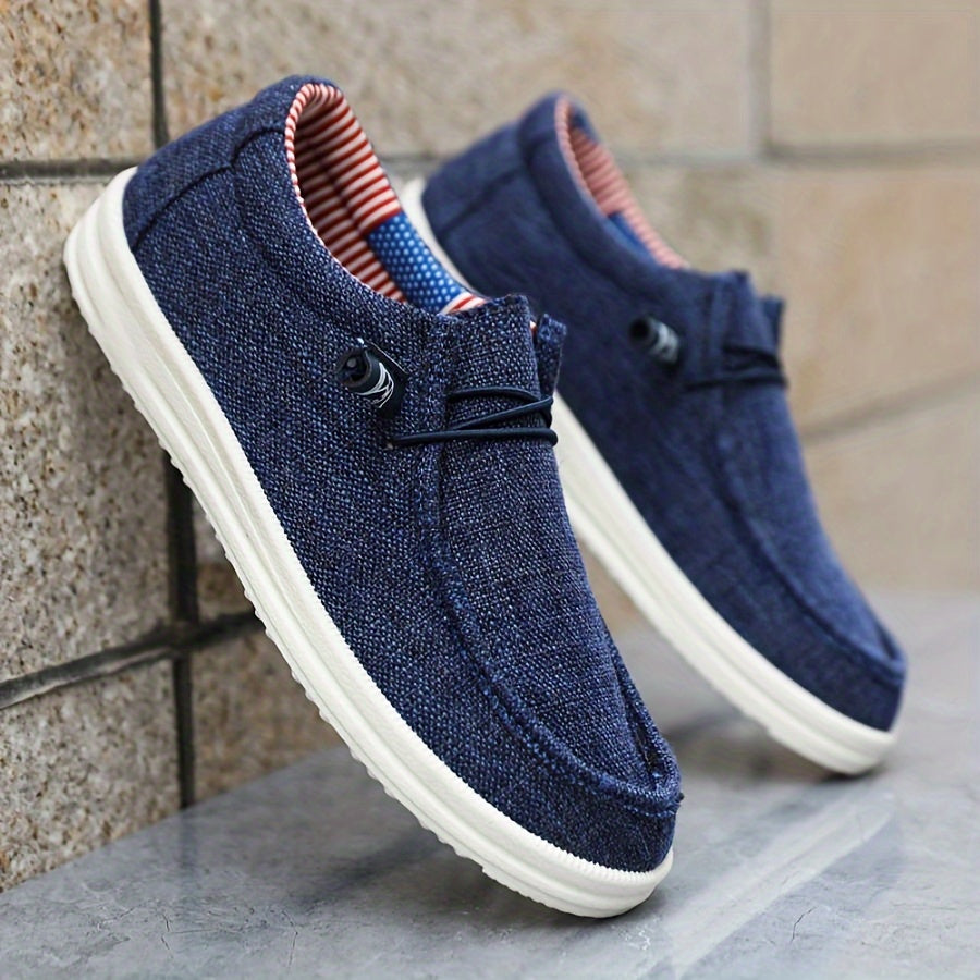Men's Lightweight Canvas Slip-On Loafers