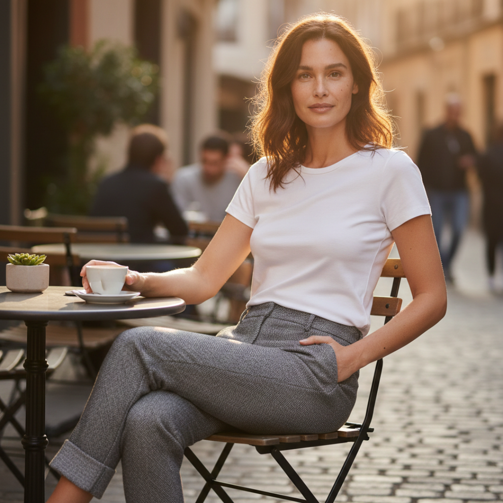 Women's Straight Leg Tailored Trousers